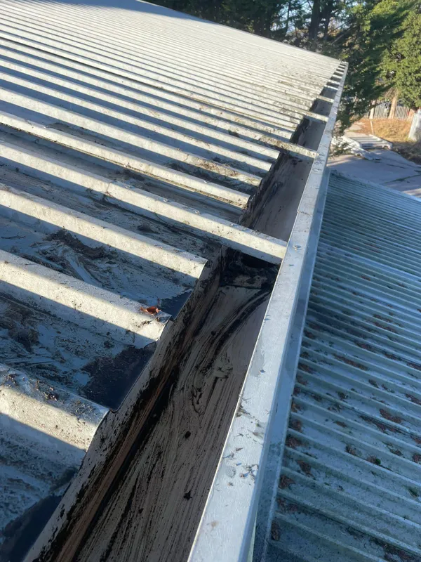 Example of clean gutters